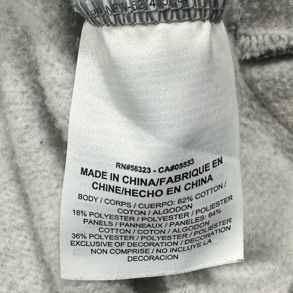 Nike AIR Half Zip Sweatshirt Mens XXL Gray Black Pullover Y2K Fleece AV3019-091 - Picture 5 of 7